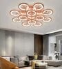 Modern Multi-Ring LED Ceiling Chandelier   Rose Gold