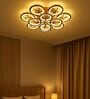 Modern Multi-Ring LED Ceiling Chandelier   Rose Gold