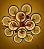 Modern Multi-Ring LED Ceiling Chandelier   Rose Gold
