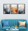 Modern Multicolour Canvas & MDF (Set of 3) Framed Art Panels