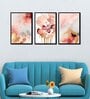 Modern Multicolour Canvas & MDF (Set of 3) Framed Art Panels