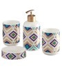 Modern Multicolour Ceramic (Set of 4) Bath Set