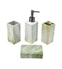 Modern Multicolour Ceramic Set of 4 Bath Accessories Set 
