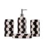 Modern Multicolour Ceramic Set of 4 Bath Accessories Set 
