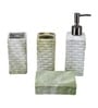 Modern Multicolour Ceramic Set of 4 Bath Accessories Set 