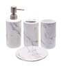 Modern Multicolour Ceramic Set of 4 Bath Accessories Set