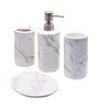 Modern Multicolour Ceramic Set of 4 Bath Accessories Set