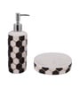 Modern Multicolour Ceramic Set of 4 Bath Accessories Set 