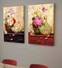 Modern Multicolour Engineered Wood (Set of 2) Art Prints
