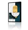 Modern Multicolour Engineered Wood Framed Canvas Wall Painting