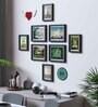 Modern (Set of 8) Multicolour MDF Collage Photo Frames