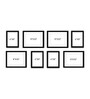 Modern (Set of 8) Multicolour MDF Collage Photo Frames