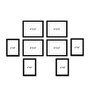 Modern (Set of 8) Multicolour MDF Collage Photo Frames