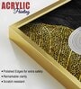 Modern Nordic Black And Golden Acrylic Framed Art Panel (Set Of 2)