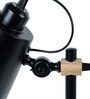 Modern Nordic Wood & Metal Study Lamp With Black Base