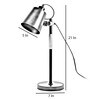 Modern Nordic Wood & Metal Study Lamp With Black Base