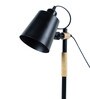Modern Nordic Wood & Metal Study Lamp With Black Base