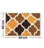 Orange And Brown Non-Slip Kids Bath Mat (40x60 CM)