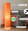 Modern Orange Cylinder Floor Lamp   Stylish Lighting for Living Room & Bedroom