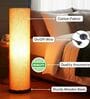 Modern Orange Texture Cylinder Floor Lamp   Stylish Lighting for Living Room & Bedroom