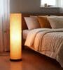 Modern Orange Texture Cylinder Floor Lamp   Stylish Lighting for Living Room & Bedroom