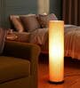 Modern Orange Texture Cylinder Floor Lamp   Stylish Lighting for Living Room & Bedroom