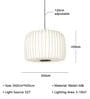 Modern Paper Pendant Lamp (Beige and White)