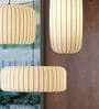 Modern Paper Pendant Lamp (Beige and White)