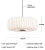 Modern Paper Pendant Lamp (Beige and White)
