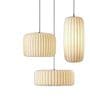 Modern Paper Pendant Lamp (Beige and White)