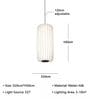 Modern Paper Pendant Lamp (Beige and White)