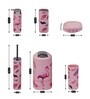 Modern Pink Acrylic Set of 6 Bath Accessories Set