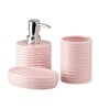 Modern Pink Ceramic (Set of 3) Bath Set