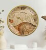 Multicolour Modern Plastic Stylish Non Ticking Silent Analog Wall Clock -12 inch