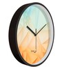 Multicolour Modern Plastic Stylish Non Ticking Silent Analog Wall Clock -12 inch