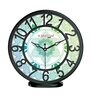 Multicolour Modern Plastic Stylish Non Ticking Silent Analog Wall Clock -8 Inch