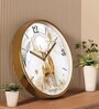 Multicolour Modern Plastic Stylish Non Ticking Silent Analog Wall Clock -12 inch