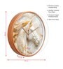 Multicolour Modern Plastic Stylish Non Ticking Silent Analog Wall Clock -12 inch