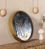 Multicolour Modern Plastic Stylish Non Ticking Silent Analog Wall Clock -12 inch