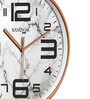 Multicolour Modern Plastic Stylish Non Ticking Silent Analog Wall Clock -12 inch