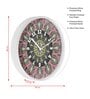 Multicolour Modern Plastic Stylish Non Ticking Silent Analog Wall Clock -12 inch
