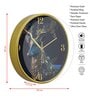 Multicolour Modern Plastic Stylish Non Ticking Silent Analog Wall Clock -12 inch