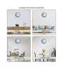Multicolour Modern Plastic Stylish Non Ticking Silent Analog Wall Clock -12 inch