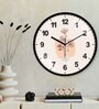 Multicolour Modern Plastic Stylish Non Ticking Silent Analog Wall Clock -12 inch