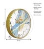 Multicolour Modern Plastic Stylish Non Ticking Silent Analog Wall Clock -12 inch