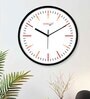 Multicolour Modern Plastic Stylish Non Ticking Silent Analog Wall Clock -12 inch