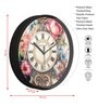 Multicolour Modern Plastic Stylish Non Ticking Silent Analog Wall Clock -12 inch