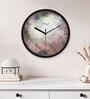 Multicolour Modern Plastic Stylish Non Ticking Silent Analog Wall Clock -12 inch