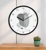 Multicolour Modern Plastic Stylish Non Ticking Silent Analog Wall Clock -12 inch