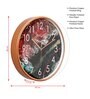 Multicolour Modern Plastic Stylish Non Ticking Silent Analog Wall Clock -12 inch